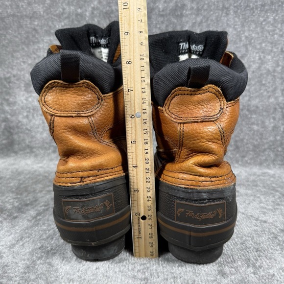 Fin &‎ Feather Boots Men\'s 10EEE Brown Duck Lace Up Thinsulate main image 8